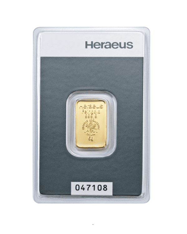 Złota sztabka 5g Heraeus Argor-Heraeus Au999.9 – złote złoto Kraków