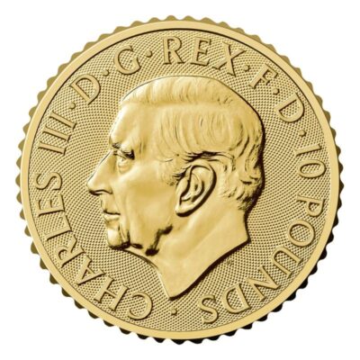 Złota moneta Britannia 1/10 oz 2025 – Król Karol III – KupSZTABKI.pl Kraków Starowiślna