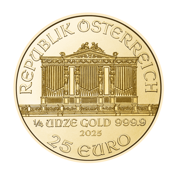 Złota moneta Wiener Philharmoniker 1/4 oz 2025 – Münze Österreich – KupSZTABKI.pl Kraków Starowiślna
