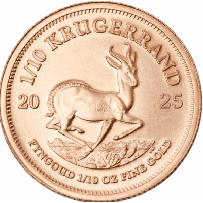 Złota moneta Krugerrand 1/10 oz 2025 – RPA – KupSZTABKI.pl Kraków Starowiślna