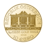 Złota moneta Wiener Philharmoniker 1/10 oz 2025 – Münze Österreich – KupSZTABKI.pl Kraków Starowiślna