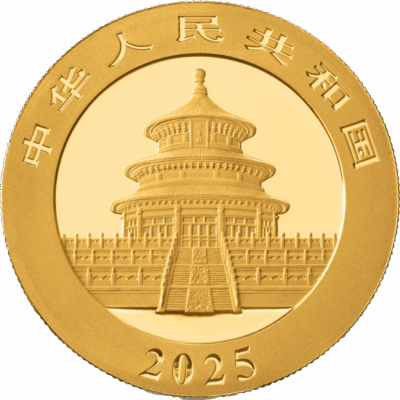 Złota moneta Chińska Panda 3 g 2025 – Ludowy Bank Chin – KupSZTABKI.pl Kraków Starowiślna