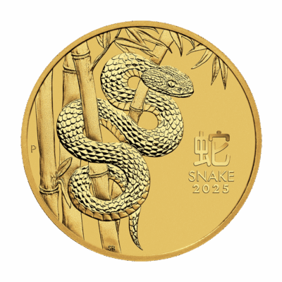 Złota moneta Rok Węża 1/4 oz 2025 – Perth Mint – KupSZTABKI.pl Kraków Starowiślna