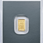 Złota sztabka 1 g Argor-Heraeus, próba 999.9, oryginalne opakowanie CertiCard.