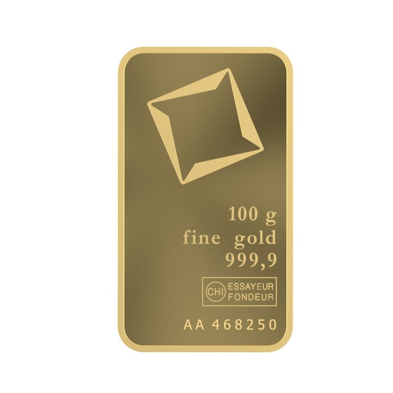 Sztabka złota 100g Kraków Starowiślna KupSZTABKI Valcambi 1