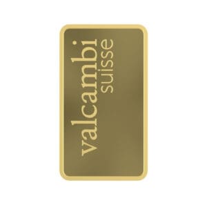 Sztabka złota 1 g Valcambi Au 999,9 w certipacku