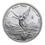 Srebrna moneta Libertad Meksyk 2024 1/10 oz Ag 999 – bogini wolności i orzeł na rewersie