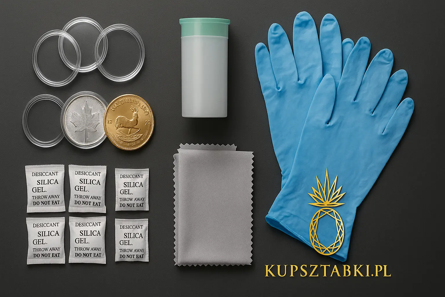 Akcesoria do przechowywania: kapsle, tuby, pochłaniacze wilgoci, rękawiczki – Kraków Starowiślna KupSZTABKI