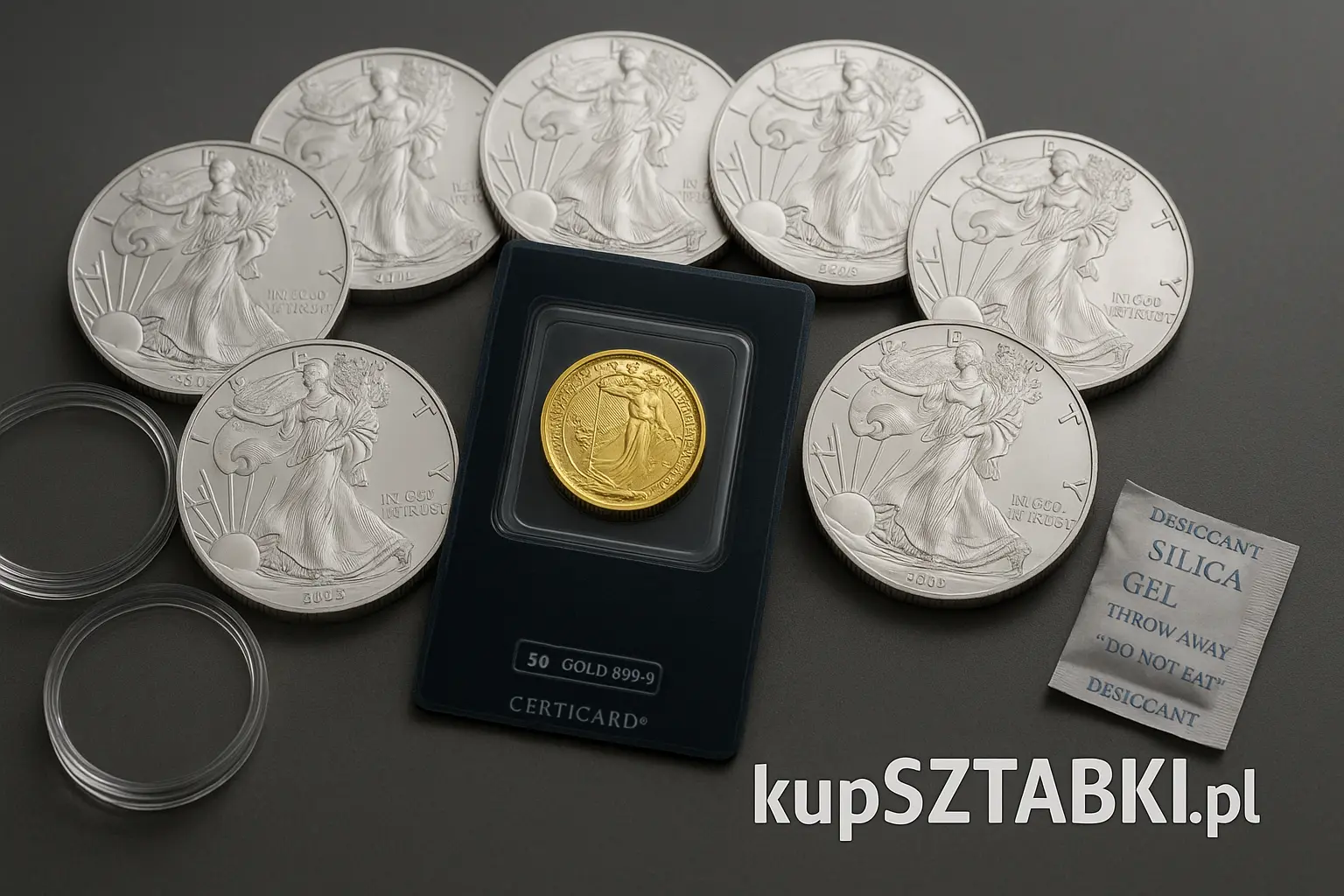 Budżet 5000 zł – złoto 1/10 oz lub 5 g oraz 10–12 monet srebrnych 1 oz – Kraków Starowiślna KupSZTABKI