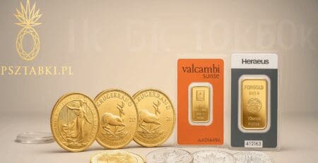 Koszyki inwestycyjne ze złota i srebra według budżetu – monety 1 oz i sztabki LBMA – Kraków Starowiślna KupSZTABKI