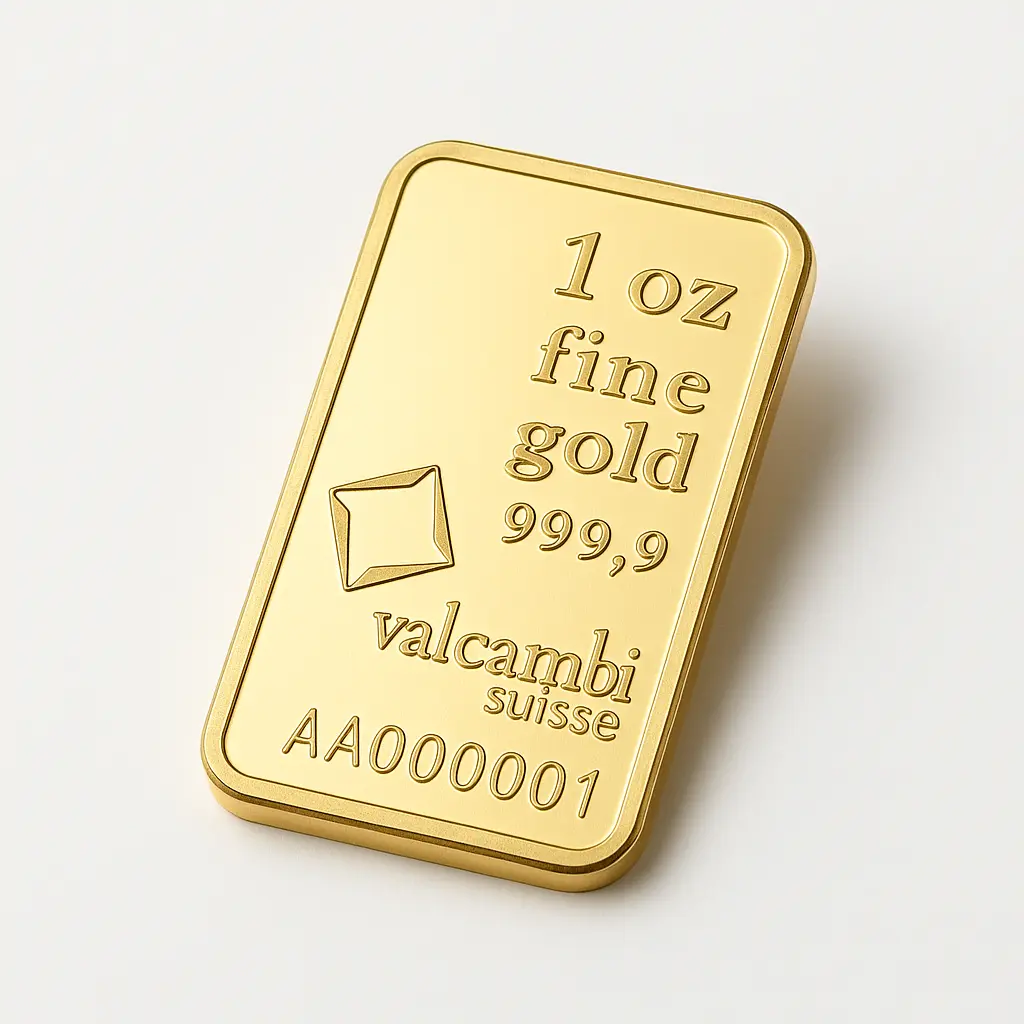 Sztabka złota 1 oz z certyfikatem LBMA