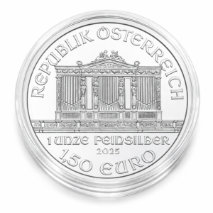 Moneta srebrna przedstawiająca filharmonię