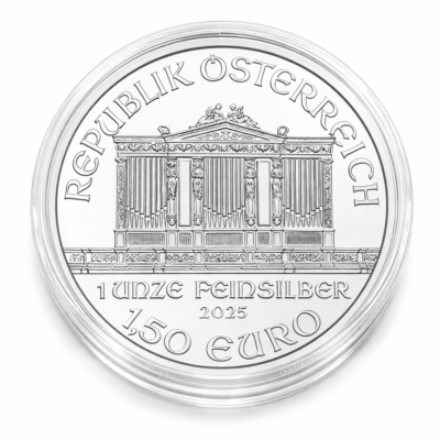 Moneta srebrna przedstawiająca filharmonię