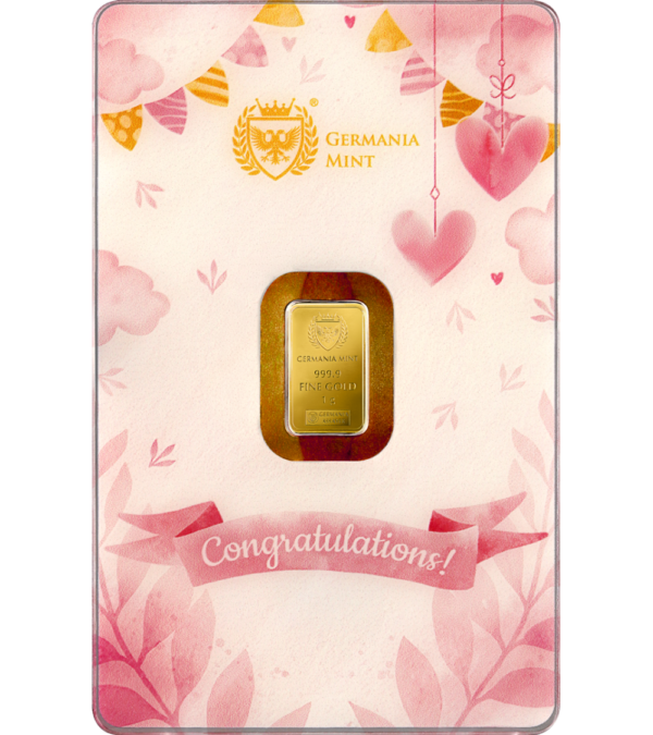 Sztabka złota 1 g Germania Mint New Born Girl Au 999,9 – dodatkowe ujęcie