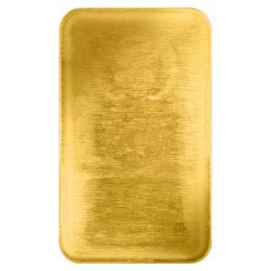 Detal tyłu sztabki złota 1 g Germania Mint 999.9 Fine Gold