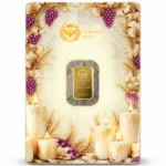 Sztabka złota 1 g na I Komunię Świętą Germania Mint w opakowaniu Safepack przód