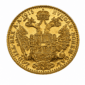 Austrian ducat coin from 1915 featuring the double-headed eagle of the Habsburgs.